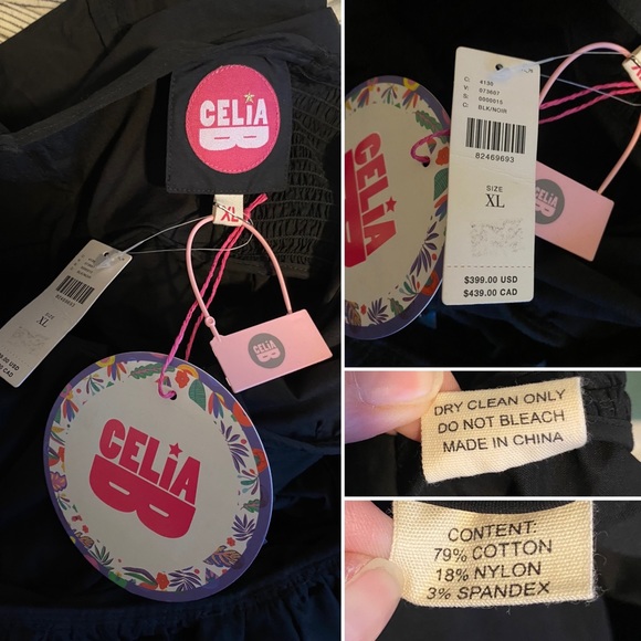 Anthropologie Celia B Kaia Dress One Shoulder Ruffle Mini Party Fall Sz XL NWT - Picture 14 of 14